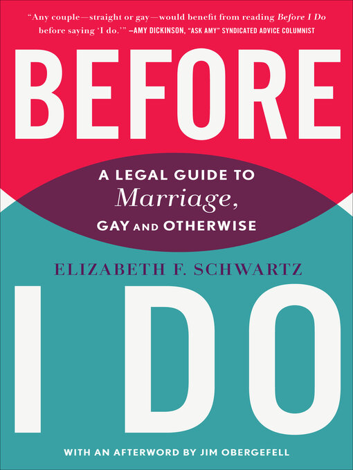 Title details for Before I Do by Elizabeth F. Schwartz - Available